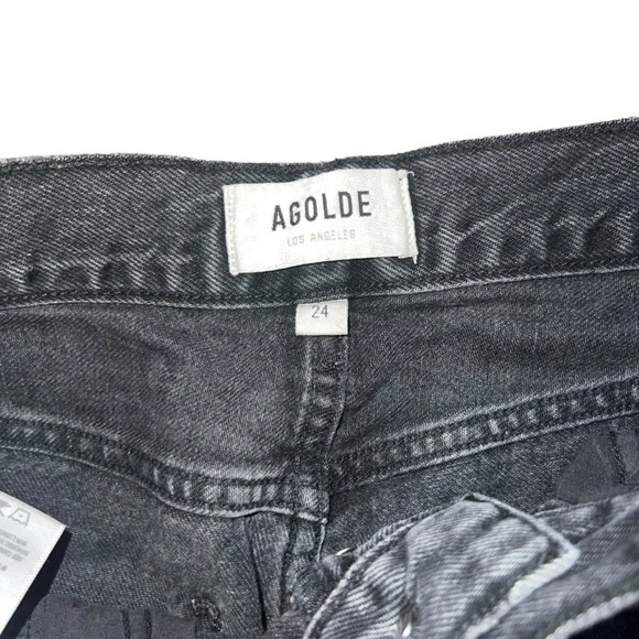 Agolde Black Ankle Cropped Jeans - Picture 7 of 9